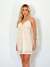 Vestido Olinda Curto Decote Bege - comprar online
