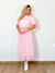 Saia Karen Tule Rosa - comprar online