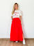 Saia Elegance Linho Vermelho