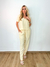 Calça Cenoura Creme Cos Elastico - comprar online