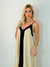 Vestido Ana Midi Bege/Preto na internet