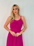 Vestido Larissa Longo Com Faixa Fucsia na internet