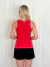 Regata Isa Canelada Vermelho Colcci - comprar online