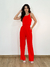 Calça Aysha Linho Com Cinto Vermelho
