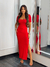 Conjunto Laura Saia + Blusa Vermelho Canelado