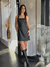 Vestido Curto Couro Like - comprar online