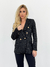 Blazer Tweed Bruna Preto/Dourado