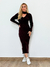Vestido Kiara Tricot Gola Cafe