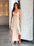 Vestido Paloma Longo Bege - Estação Store - Moda Feminina Elegante e Moderna  | Compre Agora e Arrase!