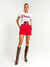 Shorts Saia Irene Vermelho Alfaiataria Amb