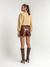 Shorts Flavia Marrom Couro Eco Amb na internet
