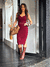Vestido Julia Modal Vinho - comprar online