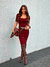 Vestido Decote Quadrado Ombro Princessa - comprar online