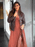 Vestido Marina Longo Marrom - Estação Store - Moda Feminina Elegante e Moderna  | Compre Agora e Arrase!