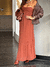 Vestido Marina Longo Marrom na internet