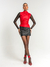 Blusa Graça Vermelho Couro Eco Amb - comprar online