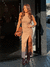 Vestido Vanessa Longo Gengibre - comprar online