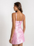 Saia Agnes Rosa De Couro Amb - comprar online