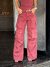 Calça Cargo Utility Jeans Bordo - Estação Store - Moda Feminina Elegante e Moderna  | Compre Agora e Arrase!