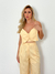 Cropped Marsha Linho Manteiga