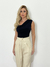 Blusa Luci Decote Assimetrico Preto