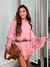 Vestido Isa Curto M/Longa Rosa - Estação Store - Moda Feminina Elegante e Moderna  | Compre Agora e Arrase!