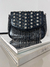 Bolsa Franja Strass Preto