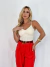 Top Cropped Loise Malha Off White - comprar online