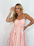 Vestido Aysha Longo Com Babado Rosa na internet