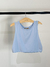 Blusa Regata Cropped Zara Azul