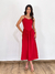 Vestido Midi Mari Alfaiataria Vermelho - comprar online