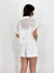 Camisa Cropped Helen Bordada Off na internet