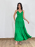 Vestido Cetim Ana Verde Com Alças - Estação Store - Moda Feminina Elegante e Moderna  | Compre Agora e Arrase!