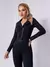 Macacao Leticia Justo Preto Ziper Frontal Amb - comprar online