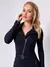 Macacao Leticia Justo Preto Ziper Frontal Amb - Estação Store - Moda Feminina Elegante e Moderna  | Compre Agora e Arrase!