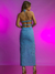Vestido Bella Azul Longo Amb - Estação Store - Moda Feminina Elegante e Moderna  | Compre Agora e Arrase!