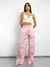Calça Bianca Ampla Rosa Amb - comprar online