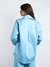 Camisa Juliane Alongada Azul Amb - comprar online