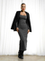 Vestido Heloisa Cinza Super Midi Amb - comprar online
