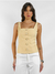Blusa Fernanda Alfaiataria Amarelo Amb - comprar online