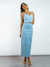 Saia Super Midi Rafaela Azul Amb