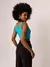 Regata Lais Azul Cropped Amb - comprar online