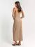 Saia Fernanda Areia Super Midi Amb - Estação Store - Moda Feminina Elegante e Moderna  | Compre Agora e Arrase!