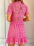 Saia Forro E Camada Lese Elastico Na Cintura Rosa - Estação Store - Moda Feminina Elegante e Moderna  | Compre Agora e Arrase!