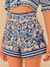 Short Sarja Lenço Azulejo Farm - comprar online