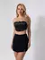 Top Corselet Com Bordado Preto