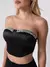 Top Corselet Com Bordado Preto - comprar online