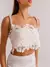 Top Cropped Com Renda - comprar online