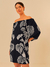 Vestido Curto Tropical Preto/Off Farm - comprar online