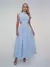 Vestido Midi Recorte Nas Costas Alexa Azul